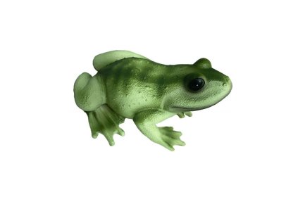 dekorace ŽÁBA sedící 12,5x18cm, v.8,7cm, DB, polyresin