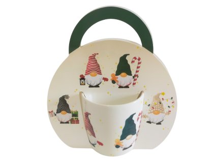 hrnek 300 ml, SKŘÍTCI vánoční, DB, porcelán