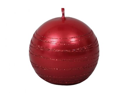 Svíčka ANDROMEDA KOULE vánoční d6cm