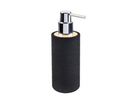 dávkovač 0,3l mýdla, BLACK ED. XANTI, plast+bambus
