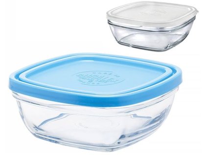 dóza 0,30l FRESHBOX, 11x11x4,7cm, DURALEX, sklo+víčko plast