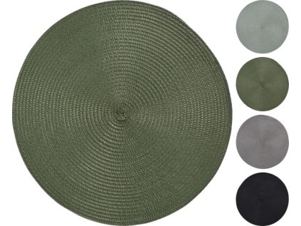 prostírání d38cm, 4barvy, proplétané