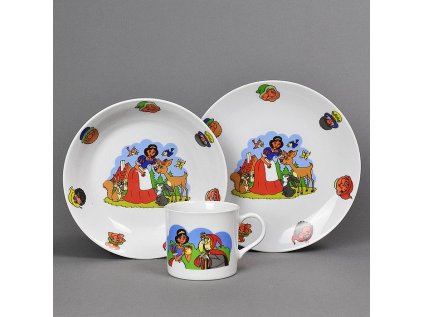 soupr. 3díl. SNĚHURKA, děts.jídel., porcelán