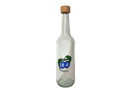 láhev 0,7 l Geradehals, ŠVESTKY, uz.27 dřevo