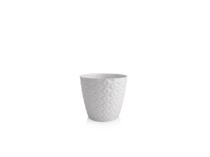 obal d16cm CRYSTAL bílý matný, plast