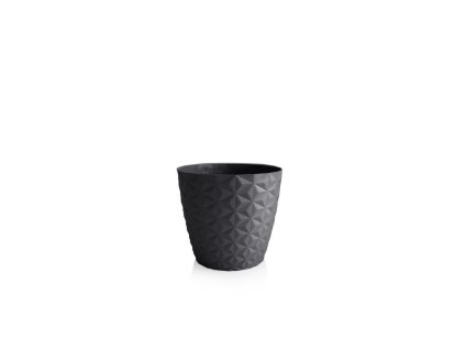 obal d16cm CRYSTAL šedý matný, plast