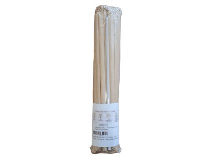 brčko d 6mm, 23cm, 30ks-PEARL WHITE, hyg.bal. ECO 100%rec.