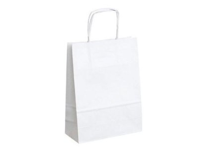 taška 33x26x12cm, 2ucha, bílý papír