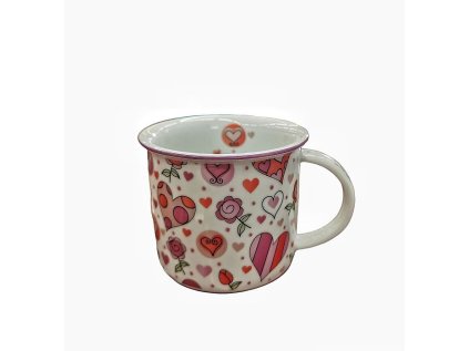 hrnek 250ml TINA - ZAMIL.SRDCE, čes.porcelán