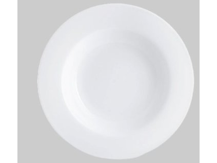 talíř d23,7 hluboký, PURE Premium, silný, bílý porcelán