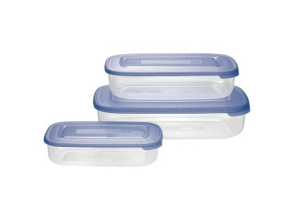 box-sada 3ks, 3,0l, 1,88l, 0,93l, obd. modrý, FAMILY, plast