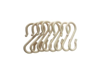 háček-S- 8,5cm-8ks-nosnost 2kg, plast