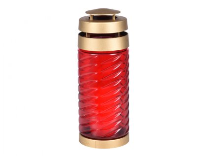 Lampa hřbitovní GLASS LANTERN skleněná 190g d9x25cm