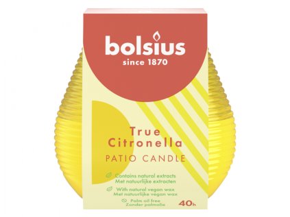 Svíčka proti hmyzu ve skle TRUE CITRONELLA d9x9,5cm