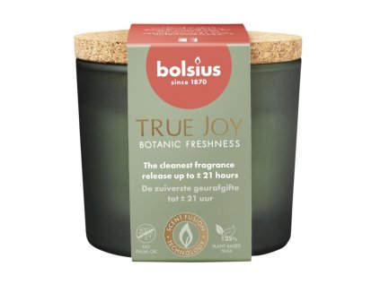 Svíčka ve skle TRUE JOY BOTANIC FRESHNESS d8x7cm vonná