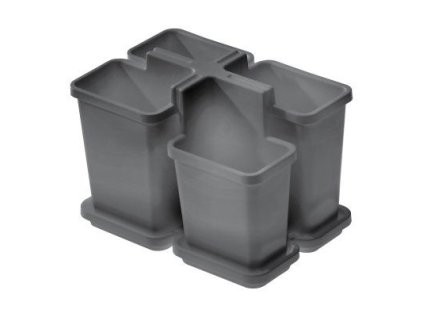odkapávač příb. 16,4x11,2x12,5 cm, BELLA, šedý, plast