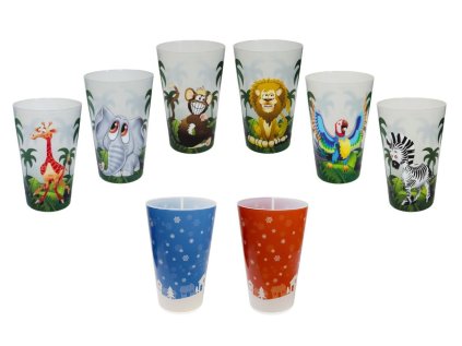 kelímek 0,50l VM, MIX DEKORŮ, plast