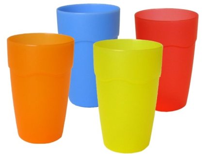 kelímek 0,20l, MIX barev, PP matný, plast