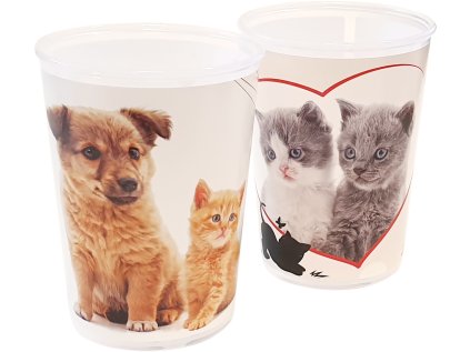 kelímek 0,25l, MAZLÍČCI, IML, dětský, plast