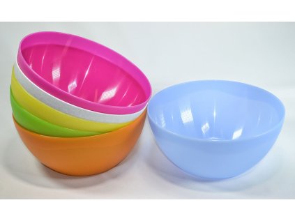 mísa 3,0l d24,5cm matová, MIX barev, plast