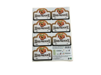 etikety MERUŇKOVICE 7ks, samolepky *12,1,2026