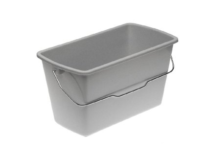 vědro 13l hran.,41x22x22,5cm, sever.šedé, plast