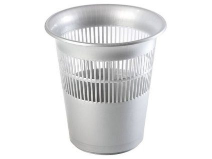 koš odp.11l, d29x31cm,stříbrný, kancel,papír, plast
