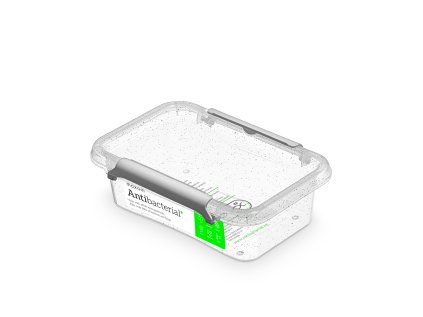 antibakter.box 0,35 l 15x9,5x4,5cm,transp.plast