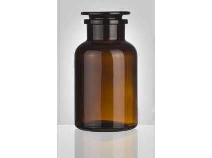 dóza-prachovnice 1000ml-kul.hnědá, zabr.víko, sklo