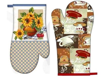 chňapka kuchyňská, 25x16cm BA/BA, RM, magn., poutko, bez podš.