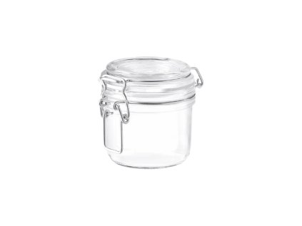 dóza 0,20l FIDO-Bormioli, d 8,3x8,4cm, patent.sklo