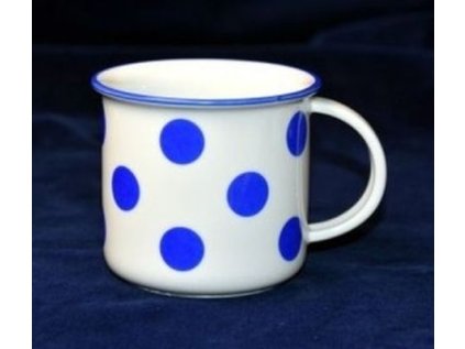 hrnek 250ml TINA - MODRÝ PUNTÍK, čes.porcelán