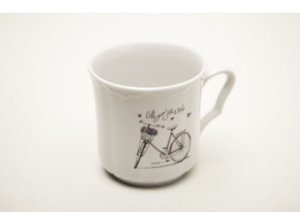 hrnek 270ml KAREL-DÁMSKÉ, PÁNSKÉ KOLO, čes.porcelán
