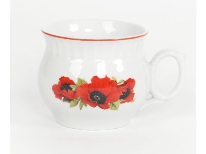 hrnek 290ml DARUME-VLČÍ MÁKY, čes.porcelán