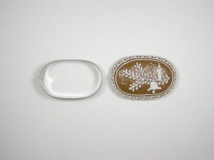 vykr.NR 0019 Ovál, 6cm, moka č.3