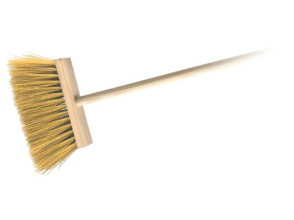 koště chodn.zatl.+hůl 120cm, PET vlákna 12cm