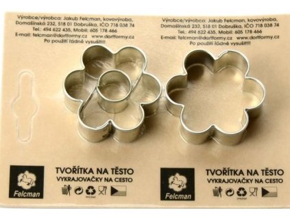 vykr. 0862 Kytičky malé, 3,6cm, 2ks /b.SKIN/
