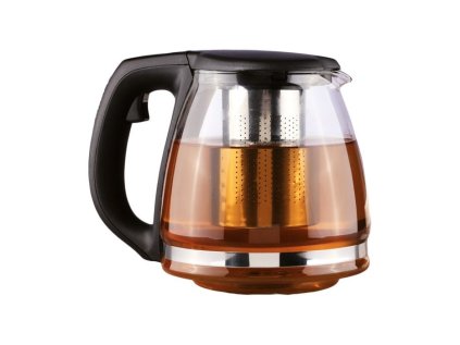 konvice 1,20l SKLO+sítko NR, sklo/plast
