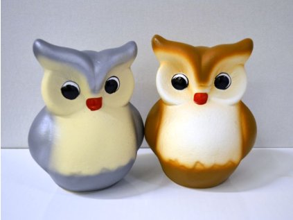 pokladnička SOVA, MIX, v.16cm, keramika