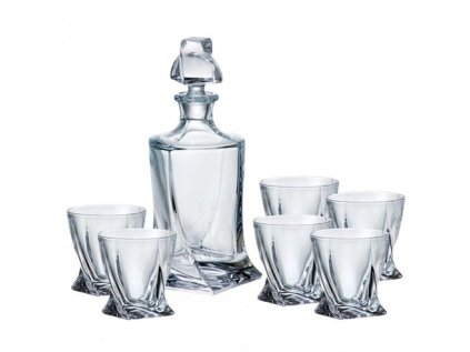 karafa 0,85l+6ks whisky QUADRO PREMIUM BOH.POL.