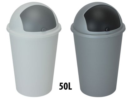 koš odp.50l (d40x67cm) s klapkou, 2barvy