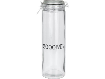 dóza 2,00l d10x32cm, 2000ML, patentní, sklo