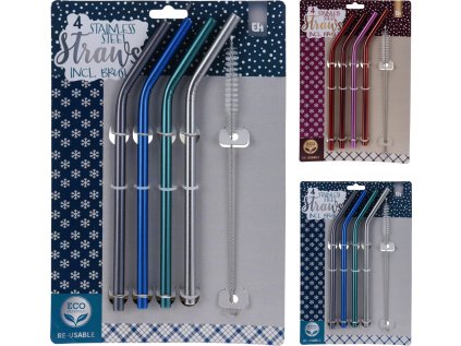 brčko d 7mm, 21cm, 4ks, čistič, ohnuté, 2barvy, NR