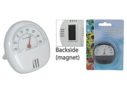 teploměr d5,5cm s magnetem, -20°C+50°C, univ.