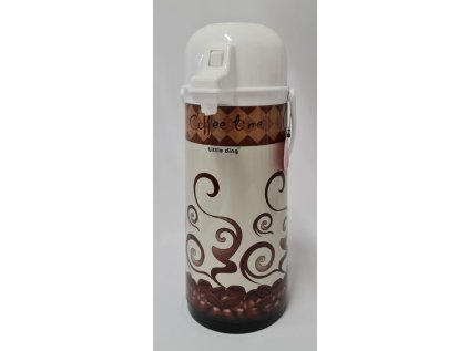 termokonvice 1,8l pumpovací COFFEE, plast/sklo