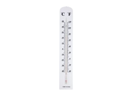 teploměr univ. 39,5x6,4cm, -40°C+50°C, plast