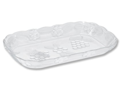 podnos 19x12cm (miska) KRYSTAL, brus, transp.plast