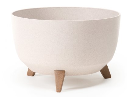 Žardinka ROMA ECO WOOD 4v1 plastová + 3 ks nožiček d24x15cm