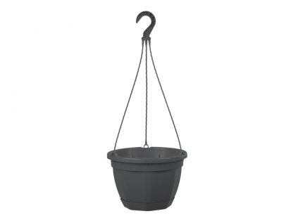 Květník OCTO závěsný s podmiskou plastový d25x17cm