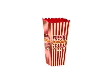box 1,30l POPCORN, červený, plast